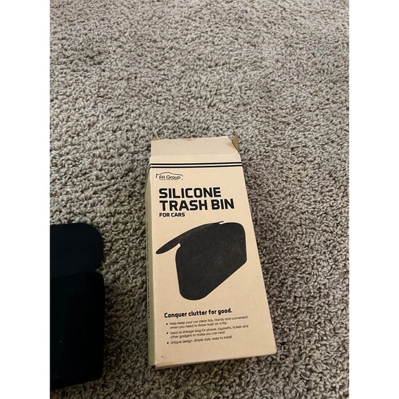 FH Group Silicone Waterproof Durable Portable Small Waste Trash Garbage Bin Can - Picture 5 of 9